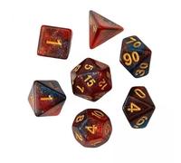 Luwecf Jeu de Dés Polyédriques En Acrylique, 2x 7x D4 D8 D10 D12 D20, Dés Multi-faces, Jouets de Divertissement pour Jeu de Rôle