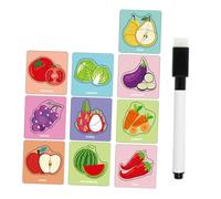 Luwecf Jeu de Mémoire et Cartes éducatives pour Enfants, Reconnaissance D'images, Cadeau D'anniversaire, Fruits et légumes