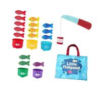 Luwecf Jeu de pêche en tissu pour enfants jouet 3D Baux en tissu