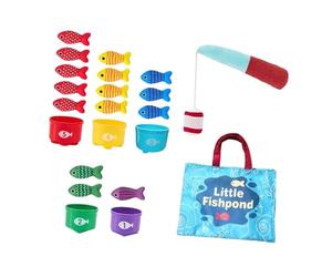Luwecf Jeu de pêche en tissu pour enfants jouet 3D Baux en tissu