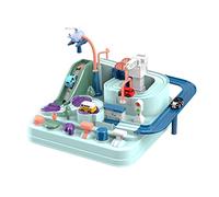 Luwecf Jeu de Piste de Course, Jouet de Train, Véhicule, Ensemble de Jeu, Cadeaux éducatifs pour Enfants, Mini macaron, Multi