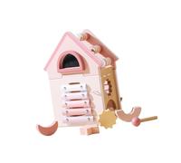 Luwecf Jouet de Tri de Formes de Cube D'activité En Bois 5 En 1, Jouets D'apprentissage éducatif Précoce, Jouet Xylophone, Perle Boulier pour Les Tout-petits