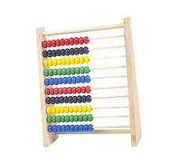 Luwecf Jouet éducatif En Bois pour Enfants, Cadre de Comptage, Jouet Classique pour Compter Boulier avec 100 Perles, Jouet éducatif Coloré pour, Couleur bois S