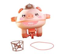 Luwecf Jouet Interactif pour Enfants En Forme de Cochon Marchant sur Une Corde Raide, ROSE