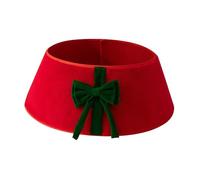 Luwecf Jupe de Sapin de Noël Anneau Cercle Cache Base Décoration Anti-Animal Design Créatif Installation Facile Adaptée pour Entrée Fête Hôtel Chambre, Rouge