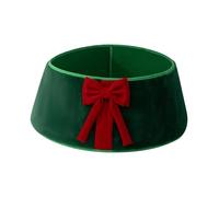 Luwecf Jupe de Sapin de Noël Anneau Cercle Cache Base Décoration Anti-Animal Design Créatif Installation Facile Adaptée pour Entrée Fête Hôtel Chambre, Vert
