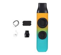 Luwecf Kazoo Professionnel à Tonalité Réglable Instrument de Musique Léger avec Corde de Suspension Parfait pour Accompagnement Musical Camping et Randonnée, Cyan Orange