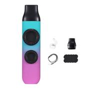 Luwecf Kazoo Professionnel à Tonalité Réglable Instrument de Musique Léger avec Corde de Suspension Parfait pour Accompagnement Musical Camping et Randonnée, Rose Cyan