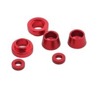 Luwecf Kit D'entretoises de Direction avant pour Voiture Télécommandée, Composants En Aluminium pour Patins de Dessous de Verre, Rouge