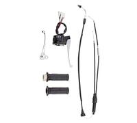 Luwecf Kit Leviers de Frein Poignées de Guidon Câble d'Accélérateur Accessoire Remplacement avec Interrupteur Adapté PW 50 Utilisation Circuit