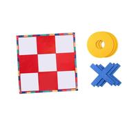 Luwecf Le Jeu de Jeux de Jeu Xo Set pour Les Familles et Les Enfants, 120 Cm et Rouge