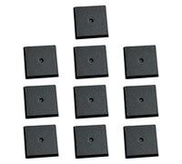 Luwecf Lot de 10 socles carrés pour maquettes, pour jeux de guerre, loisirs créatifs, noirs, robustes, pour peinture, projets de bricolage, portables, 2,5 x