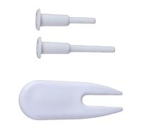 Luwecf Lot de 2 Bouchons Blancs pour Ballons D'exercice avec Extracteur pour Le Sport Du Cheval Rebondissant.