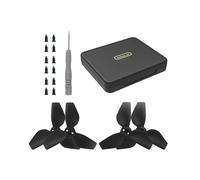 Luwecf Lot de 4 mini boîtes de rangement pour hélices de rechange pour quadricoptère RC, Noir