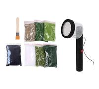 Luwecf Machine à Flocage D'herbe Statique, Bricolage Artisanal, Flocage Statique pour Pelouse, Scène Miniature, Modèle Diorama