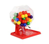 Luwecf Machine de Balle Loto avec Ponte à La Main et Balles pour Les Rassemblements Amusants, Boules Multicolores