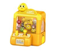 Luwecf Mini Machine à Jouets Attrapeuse Jouet Distributeur de Prix Jeu de Prise de Peluches Jouet D'Arcade Électronique Design Animal Charmant Utilisable à L, Canard