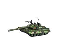 Luwecf Modèle de réservoir a suivi Crawler Chariot Battle Tank Toy Miniature pour les adultes Gift d'anniversaire Kids, Vert