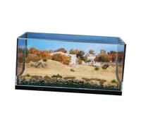Luwecf Modèle de Scène de Lac Du Désert 1/64, Vitrine Créative avec Couvercle En Acrylique, Diorama Panoramique, Arrière-plan D'affichage pour Modèle de