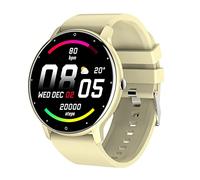 Luwecf Montre Connectée Écran Couleur d'Activité Sportive Notifications Intelligentes Alarme Intégrée Bracelet Confortable en, Jaune