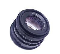 Luwecf Objectif Caméra 35mm 6 Focale Fixe Manuel Bokeh Doux Aluminium Alliage Convient pour Portrait Photographie Documentaire Extérieure