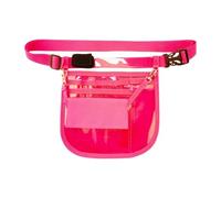 Luwecf Organiseur de Ceinture de Soins Sac de Taille pour Infirmière avec Poches Multiples Matériau Résistant en Polyester et PVC Fonction D'Organisation Ada, Rose Rouge