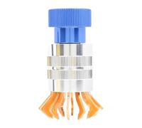 Luwecf Outil D'Ouverture de Boîtier de Montre Kit Complet D'Outils pour Réparation Extracteur D'Insertion de Verre Acier Inoxydable Fonction Réglable pour TR, Bleu