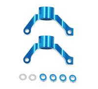 Luwecf Paire de Montants Arrière, Accessoires pour Voiture Télécommandée 1/10, Mise à Niveau En Alliage D'aluminium pour TT02, Bleu