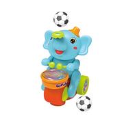 Luwecf Panier Jouets de Musicien avec Musique et Batterie pour Bébé, Bleu