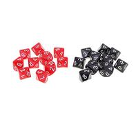Luwecf Paquet de 20 Dés D10 Dés Polyédriques Jouet Jeux de Table Jeu de Hasard