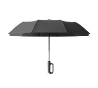 Luwecf Parapluie Automatique Pliant Compact Léger Doté de 10 Baleines Robustes Boucle Pratique Imperméable et Coupe-Vent Protection Contre la Pluie et Le, Noir 106cmx71cm