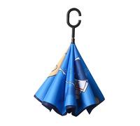 Luwecf Parapluie Inversé pour Enfants Étanche Résistant au Vent Design Mignon Double Voile Utilisation Mains Libres Pliage Compact Manche Ergonomique Adapté, Style Un