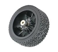 Luwecf Partie de Roue de Remplacement pour Pneu de Voiture Jouet, Accessoire de Robot de Voiture Intelligente pour Véhicule Modèle, Couplage de 4 Mm