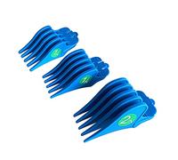 Luwecf Peignes de Limite pour Tondeuse à Cheveux, 3 Pièces, 32mm 38mm 51mm, Fixation de Protection de Coupe, Bleu