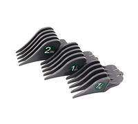 Luwecf Peignes de Limite pour Tondeuse à Cheveux, 3 Pièces, 32mm 38mm 51mm, Fixation de Protection de Coupe, gris