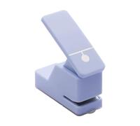 Luwecf Perforatrice Papier Poinçon Manuel Trou Unique Accessoires de Papeterie Compact Idéal pour Fabrication Cartes Scrapbooking Journal Usage Étudiant Bure, Trou Rond Bleu