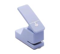 Luwecf Perforatrice Papier Poinçon Manuel Trou Unique Accessoires de Papeterie Compact Idéal pour Fabrication Cartes Scrapbooking Journal Usage Étudiant Bure, Trou de Champignon Bleu