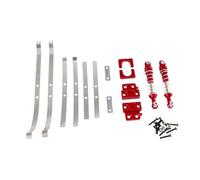 Luwecf Pièces de Mise à Niveau En Métal, Pièces de Rechange, Accessoires de Bricolage, Pièces de Rechange de Fixation de Ressort D'essieu Arrière En Métal Po, Rouge