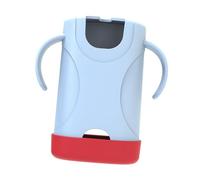 Luwecf Porte-Boisson pour Sachets de Jus Support Dur pour Boîte à Jus Distributeur de Sachets Alimentaires Rangement Anti-Fuite en PP Adaptée à L'Utilisation, Bleu Rouge