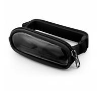 Luwecf Porte-rouge à Lèvres Support Voiture Pochette Rangement Étui Fixation par Sangle Nylon pour Pare-soleil et Matériau TPU Résistant Adapté à Conducteurs Trajets Domicile-travail, Array, Noir
