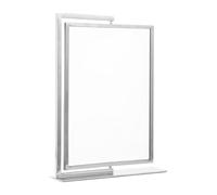 Luwecf Poster Stand Porte Affiche Présentoir A4 Support Double Face Structure Stable Polystyrène Acier Inoxydable Adapté pour Écoles Festivals Expositions de, Argent