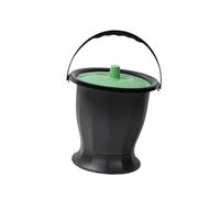 Luwecf Pot de Chambre avec Couvercle Urinal Bouteille Seau Toilette Pot D'Aisance Portable En Pp Poignée Ergonomique Adapté pour Soins à Domicile Bureau Dépl, Vert