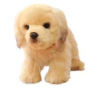 Luwecf Poupée de chien en peluche pour câlins, jouet pour les enfants, parfait pour les anniversaires, Cheveux Dorés