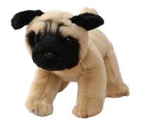 Luwecf Poupée de chien en peluche pour câlins, jouet pour les enfants, parfait pour les anniversaires, Carlin