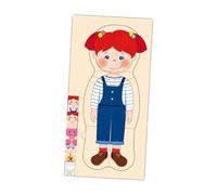 Luwecf Puzzle de Corps Humain En Bois, Pièces de Corps, pour Voyage, Cadeaux