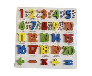 Luwecf Puzzle En Bois éducatif Interactif de 3 à 5 Ans, Idéal pour Apprendre à Reconnaître Les Couleurs. Cadeau Parfait pour Les Filles, Nombre