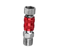 Luwecf Raccords Rapides pour Compresseur d'air, Raccords Mâles et Femelles de 1/8 Po, Raccords de Rechange, Coupleur, Pas de Pression Rouge