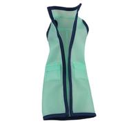 Luwecf Raincoat Modèle Vêtement pour Poupée Miniature Échelle 1/12 Imperméable avec Capuche Accessoire pour Collection de Figurines Habit PVC Souple Facile à, Gilet Vert