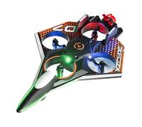 Luwecf RC Plane Avion Télécommandé Planeur RC En Mousse Léger Maniabilité Simple avec Lumière LED pour Figure Acrobatique Adapté Débutant Adulte Enfant, Rouge