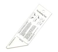 Luwecf Règle de Reliure En Acrylique, Outil de Couture et de Quilting, Gabarit de Patchwork, et Légère, Idéale pour Les Débutants et Les Professionne